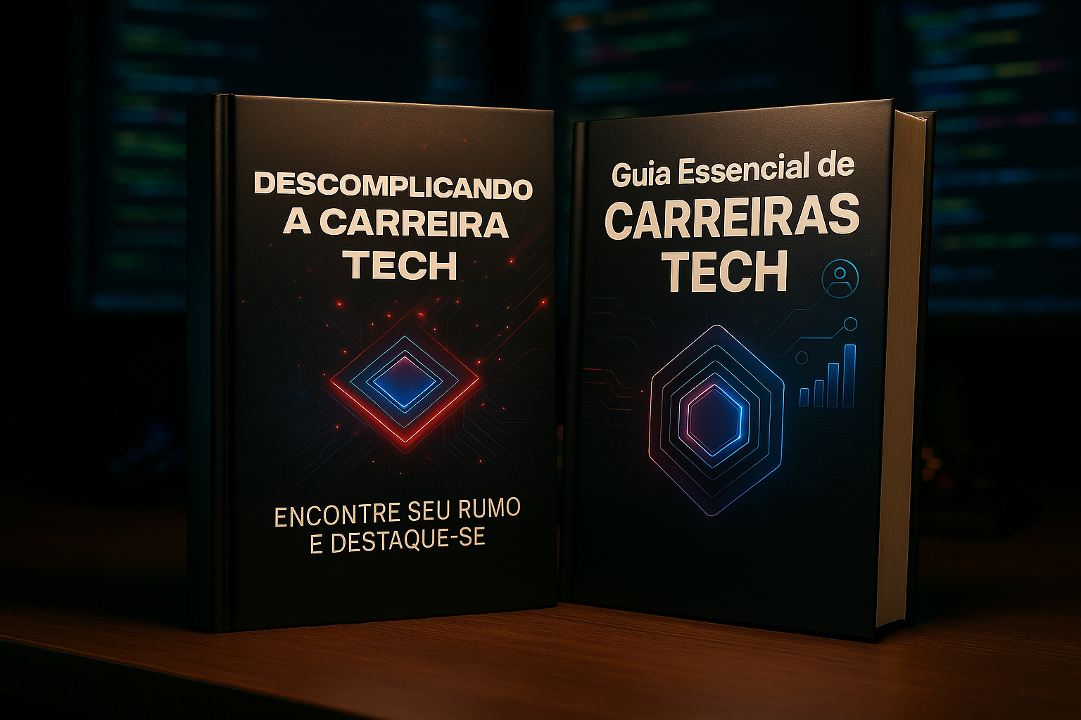 Mockup do Pacote de E-books Jornada Tech Completa